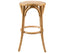 Aster Round Bar Stools Dining Stool Chair Solid Birch Timber Rattan Seat - Oak