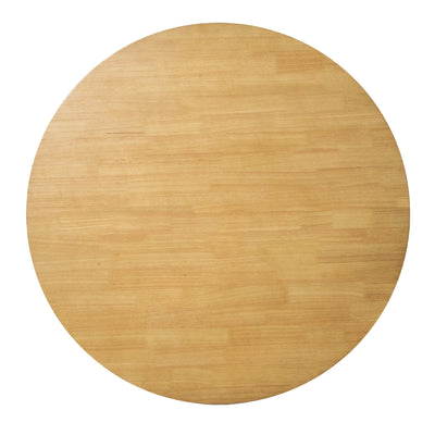 Cusco 100cm Round Dining Table Scandinavian Style Solid Rubberwood Natural