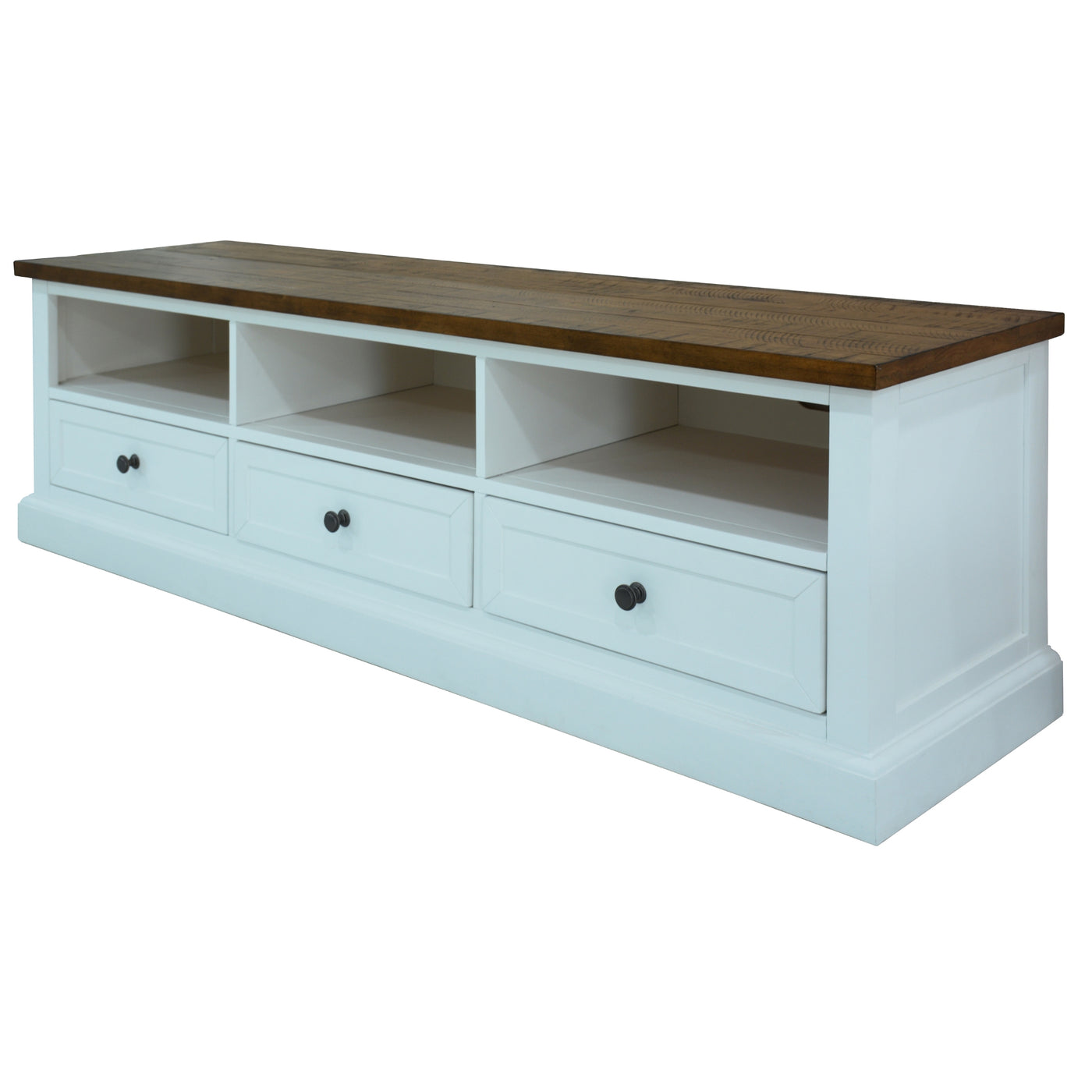 Norah ETU Entertainment TV Unit 180cm 3 Drawer Solid Acacia Timber Wood