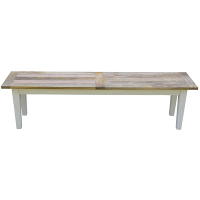 Lavasa Dining Bench Seat 130cm Mango Wood French Provincial Farmhouse Furniture