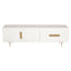 Knox ETU Entertainment TV Unit 180cm 3 Door 2 Drawer Solid Mango Wood - White