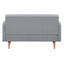 Picasso 2 Seater Fabric Sofa Lounge Couch Grey