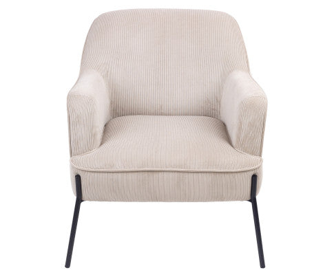 Leah Fabric Armchair Occasional Accent Arm Chair Silver