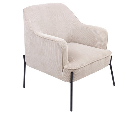 Leah Fabric Armchair Occasional Accent Arm Chair Silver