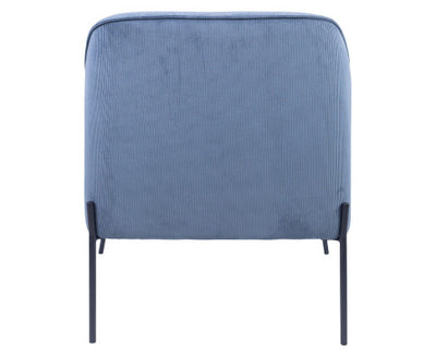 Leah Fabric Armchair Occasional Accent Arm Chair Blue