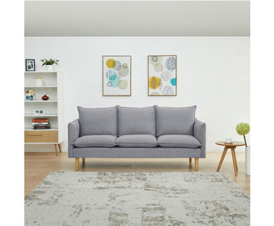 Sinatra 2 + 3 Seater Fabric Sofa Lounge Couch Grey