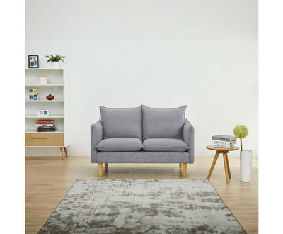 Sinatra 2 + 3 Seater Fabric Sofa Lounge Couch Grey