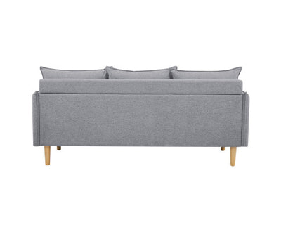 Sinatra 2 + 3 Seater Fabric Sofa Lounge Couch Grey