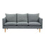 Sinatra 2 + 3 Seater Fabric Sofa Lounge Couch Dark Grey