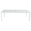 Iberia 230-345cm Aluminium Outdoor Extensible Dining Table White