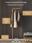 Metal Coat Rack Marble Base Hooks Clothes Coats Bag Tree Hat Display Hanger Stand Organiser