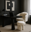 Interior Ave - Celine Swivel Armchair – Chenille Pearl White