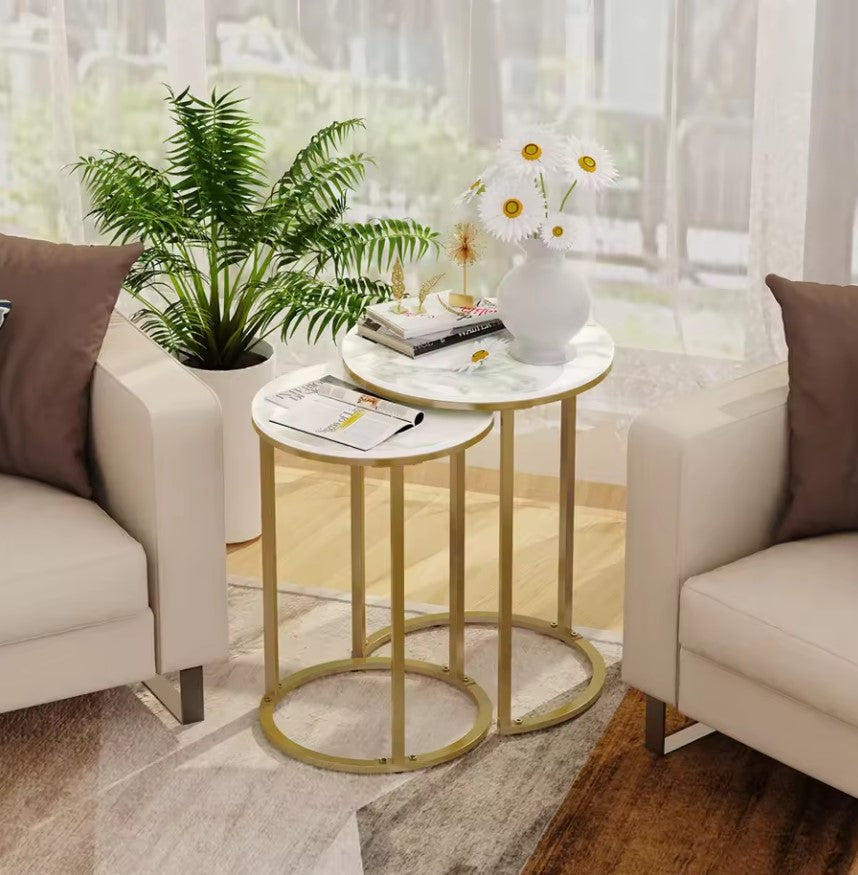 Interior Ave - Deva Gold Nested Side Table Set