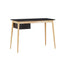 Oslo Desk with Drawer in Black & Natural