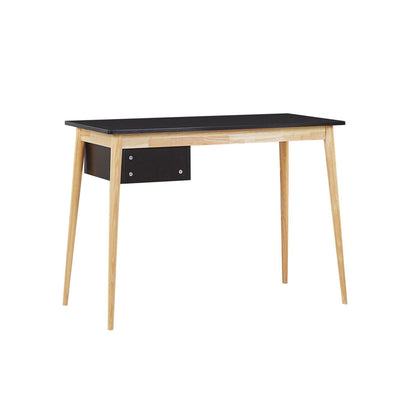 Oslo Desk with Drawer in Black & Natural