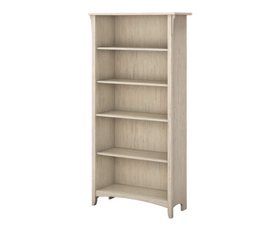 Salinas 5 Shelf Bookcase White