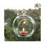 24 Bulk Buy of Hanging Clear Glass Ball Tealight Candle Holder - 8cm Diameter / High - Wedding Globe Decoration Terrarium Succulent Plant Mini Garden Holder Decor Craft Gift