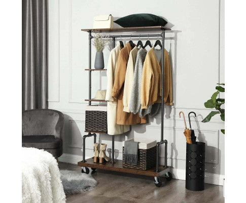 VASAGLE Clothing Garment Rack on Wheels