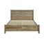 Queen Size Bed Frame Natural Wood like MDF in Oak Colour