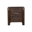 Bedside Table 2 drawers Night Stand Solid Wood Acacia Storage in Chocolate Colour