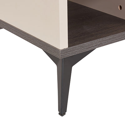 Lamp Table 3 Open Storage Cabinet MDF in Champagne Colour