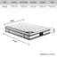 Mattress Euro Top Single Size Pocket Spring Coil with Knitted Fabric Medium Firm 34cm Thick