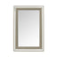 Wall Mirror MDF Silver Mirror Matching Fabric Rectangular Shape MRR-03