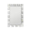 Wall Mirror MDF Silver Mirror Clear Image Rectangular Shape MRR-08