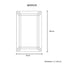 Wall Mirror MDF Construction Rectangular Shape Silver Colour