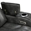 1 Seater Electric Air Leather Dark Grey Recliner