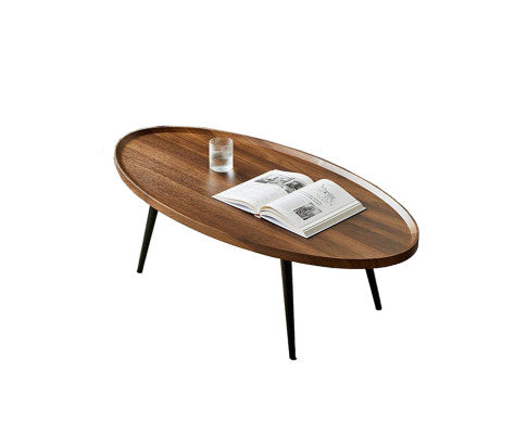 Coffee Table Living Room Accent Oval Table Contemporary Style Leisure Tea Table