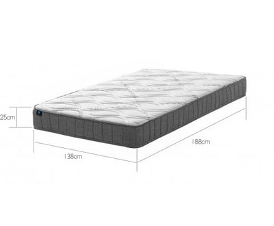 LUNALAND Easeful Eco Spay Foam Pocket Spring 20CM Double Hybrid Mattress