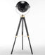 Premium Tripod Spotlight Lamp Nautical Designer Extendable Light - Matte Black