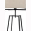 Modern Dimmable Floor Lamp w/ Linen Shade Designer Bedroom Lighting - Matte Black