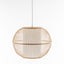 Natural Woven Bamboo Sphere Pendant Lamp Hanging Light Bell Shade Boho Tropical