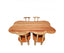 Child hardwood cloud table with 4 chairs