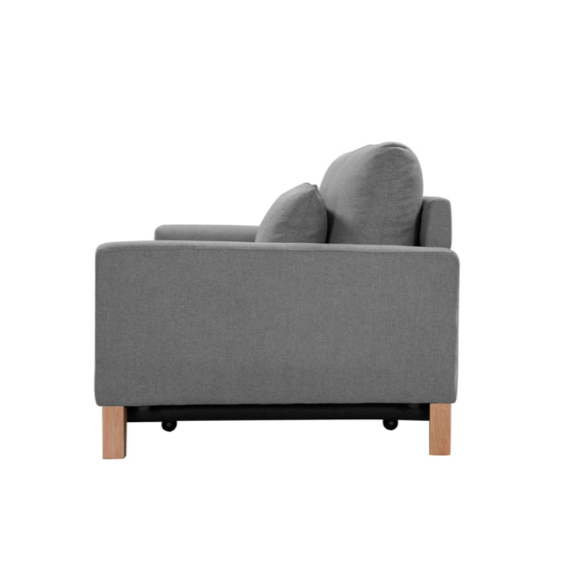 SHASA 2 Seater Pull-out Sofa bed Grey celadon