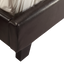 Queen PU Leather Bed Frame Brown