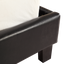 King PU Leather Bed Frame Black