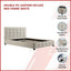 Double PU Leather Deluxe Bed Frame White