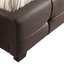Double PU Leather Deluxe Bed Frame Brown