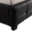 Queen PU Leather Deluxe Bed Frame Black