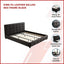 King PU Leather Deluxe Bed Frame Black