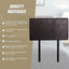 PU Leather Single Bed Headboard Bedhead - Brown