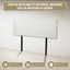 PU Leather Queen Bed Headboard Bedhead - White