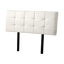 PU Leather Double Bed Deluxe Headboard Bedhead - White