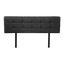 PU Leather Queen Bed Deluxe Headboard Bedhead - Black