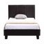 Single PU Leather Bed Frame Brown