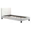 Single PU Leather Bed Frame White