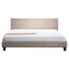 King Linen Fabric Bed Frame Beige
